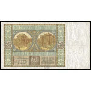 Poland. 50 Zlotych 1929 Prefix DP