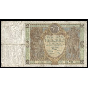 Poland. 50 Zlotych 1929 Prefix DW