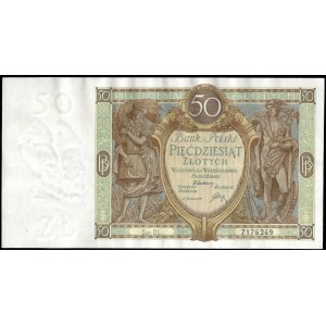 Poland. 50 Zlotych 1929 Prefix DL