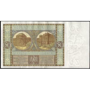 Poland. 50 Zlotych 1929 Prefix EJ