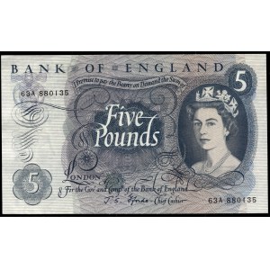 Great Britain. 5 Pounds 1966