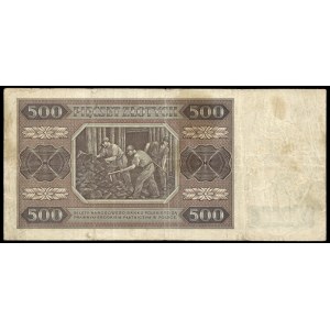 Poland. 500 Zlotych 1948 Prefix CE