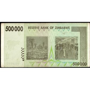 Zimbabwe. 500000 Dollars 2008 Replacement