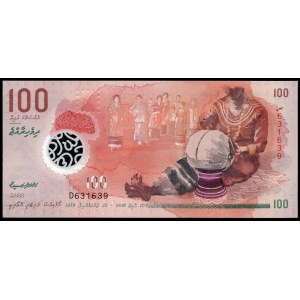 Maldives. 100 Rufiyaa 2018
