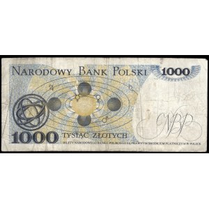 Poland. 1000 Zlotych 1975 Prefix E
