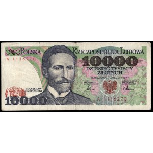 Poland. 10000 Zlotych 1987 Prefix A