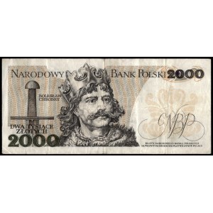 Poland. 2000 Zlotych 1979 Prefix U