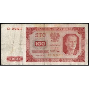 Poland. 100 Zlotych 1948 Prefix EP