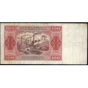 Poland. 100 Zlotych 1948 Prefix ET