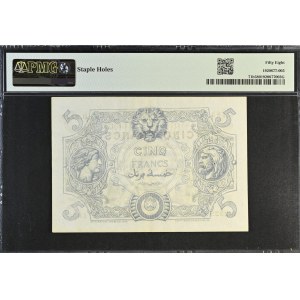 Algeria. 5 Francs 1921