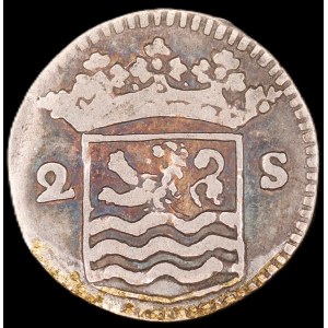 Netherlands. Zeeland 2 Stuiver 1733 Silver