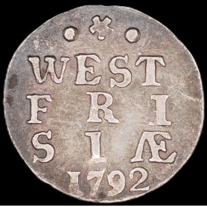 Netherlands. West Friesland 2 Stuiver 1792 Silver