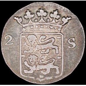 Netherlands. West Friesland 2 Stuiver 1792 Silver