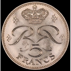 Monaco. 5 Francs 1982