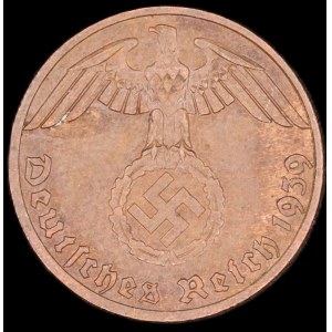Germany. Third Reich 1 Reichspfennig 1939 F Stuttgart