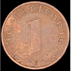Germany. Third Reich 1 Reichspfennig 1939 F Stuttgart