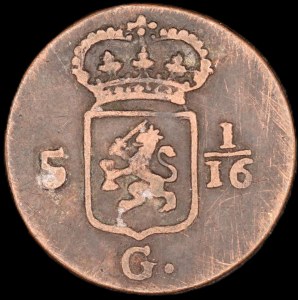 Netherlands East Indies. 1/16 Gulden 1808 Batavia