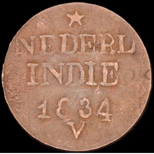 Netherlands East Indies. 2 Cents 1834 V Surabaya