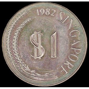 Singapore. 1 Dollar 1982