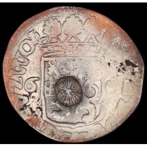 Netherlands. Zwolle 6 Stuivers Rijderschelling 1685 With Countermark Silver