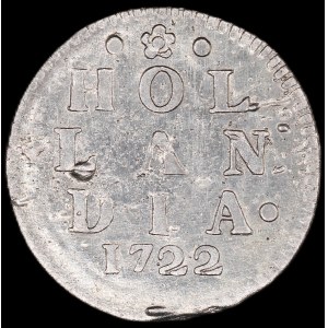 Netherlands. Holland 2 Stuiver 1722 Silver