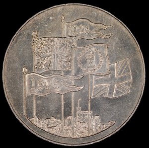 Veľká Británia. 5 libier 1926 1996 Narodeniny kráľovnej