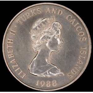 Turks & Caicos Islands. 1 Crown 1988