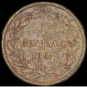 Venezuela. 1 centavo 1863