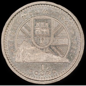 Gibraltar. 1 Pound 1993