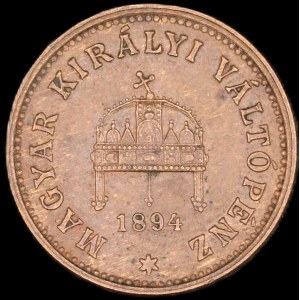 Hungary. 1 Filler 1894 KB