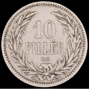 Hungary. 10 Filler 1893