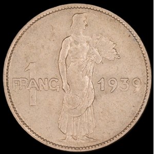 Luxembourg. 1 Franc 1939