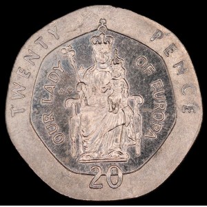 Gibraltar. 20 Pence 1988