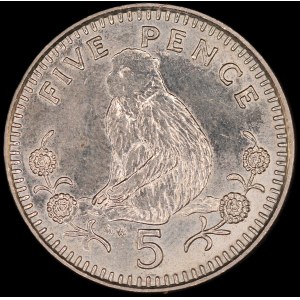 Gibraltar. 5 Pence 1988