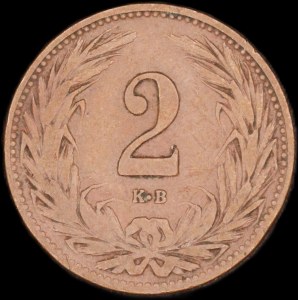 Hungary. 2 Filler 1910