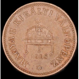 Hungary. 2 Filler 1908