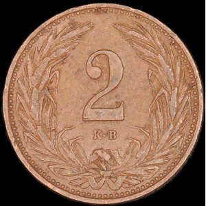 Hungary. 2 Filler 1908