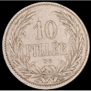 Hungary. 10 Filler 1909