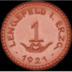 Germany. Porcelain Lengefeld 1 Mark 1921