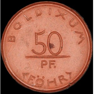 Deutschland. Porzellan Boldixum 50 Pfennig 1921