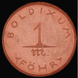 Germany. Porcelain Boldixum 1 Mark 1921