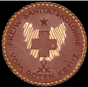 Germany. Porcelain Naunhof 1 Mark 1921 Red Cross Gold Leaf