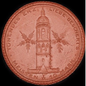 Germania. Porcellana Meissen 10 Mark 1921