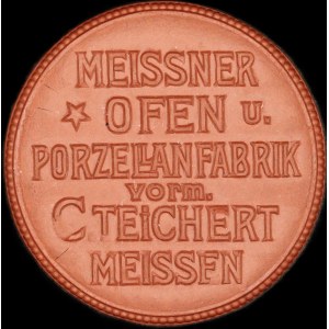 Germany. Porcelain Meissen Medal 1872 1922 Porcelain Factory