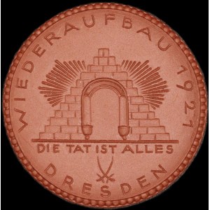 Deutschland. Porzellan Dresden 20 Mark 1921 Rekonstruktion