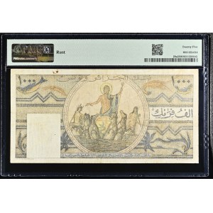 Tunisia. 1000 Francs 1950