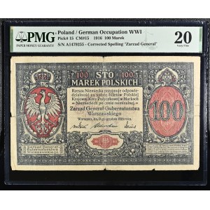 Poland. 100 Marek 1916 Zarzad General