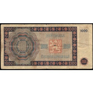 Tchécoslovaquie. 1000 Korun 1945