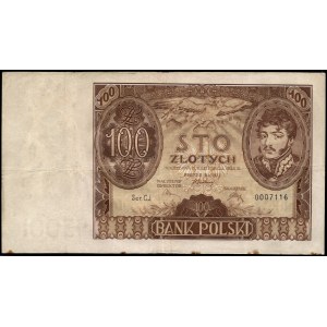 Poland. 100 Zlotych 1934 Prefix C.J.