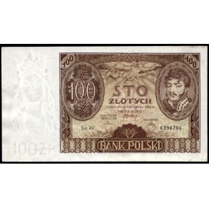 Poland. 100 Zlotych 1934 Prefix AV